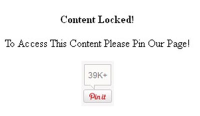 ‘Content locked’ message.